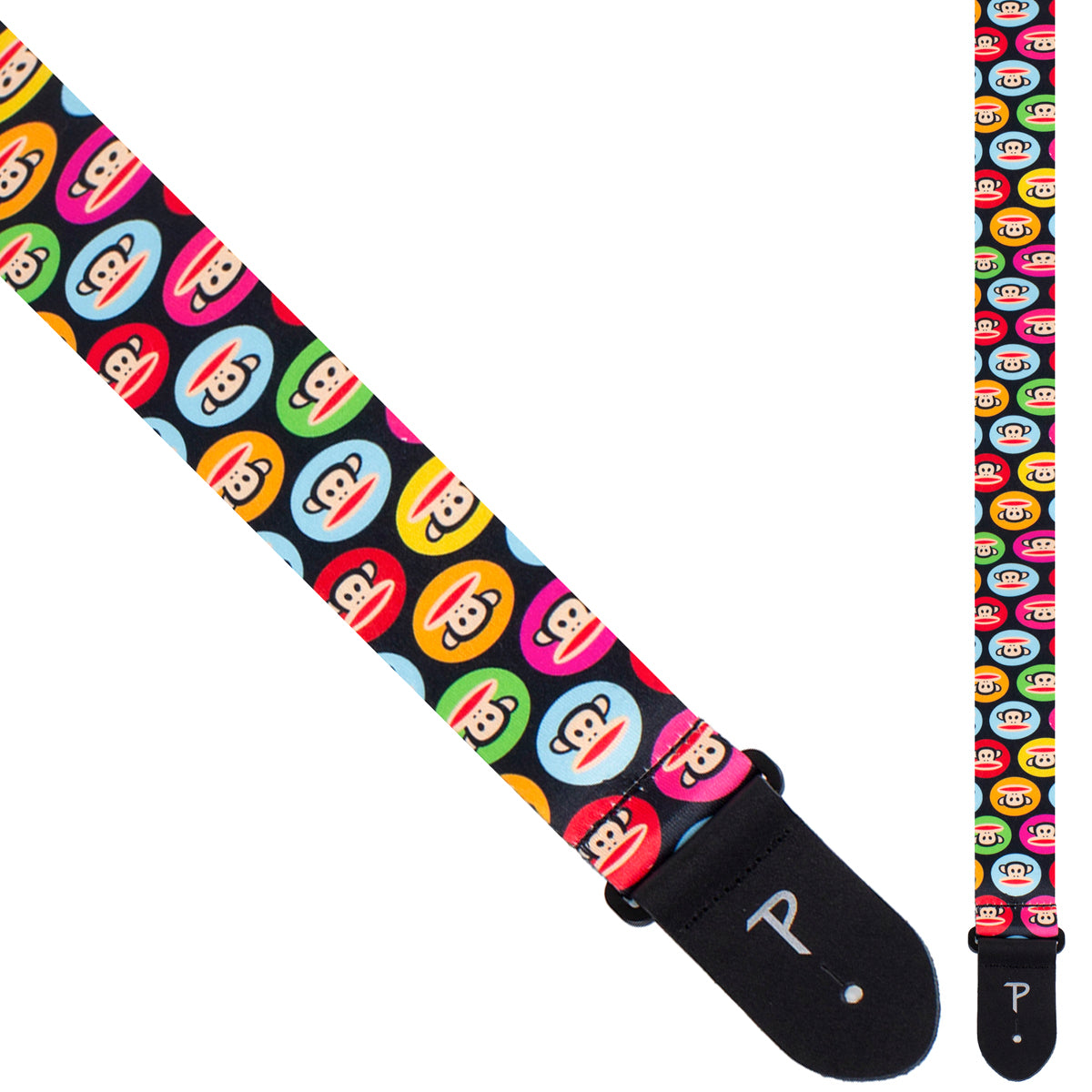 Multi Colored Feather Guitar Strap - Colorful Bird Feather Guitar Strap - store