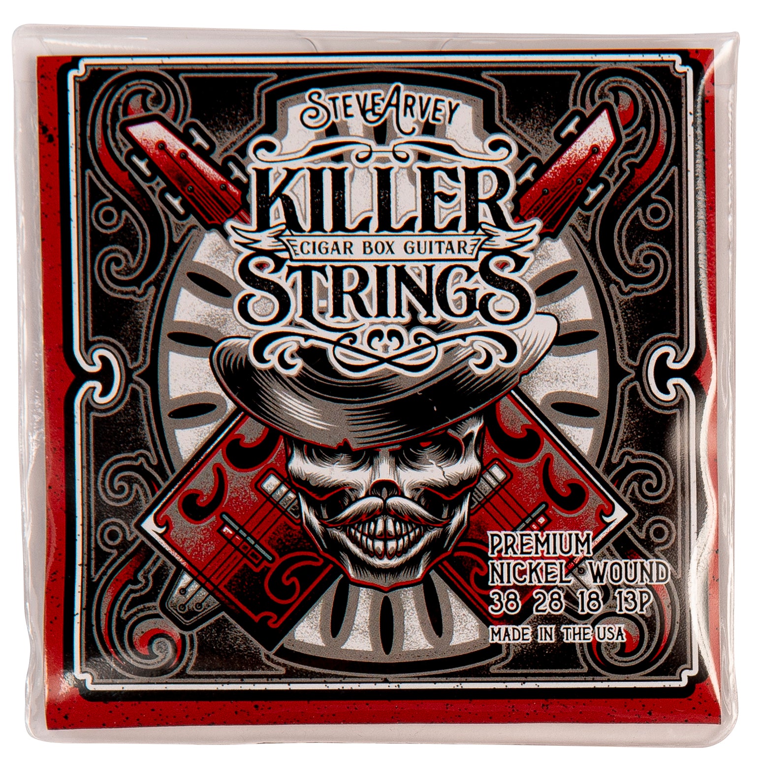 Killer Strings for Cigar Box Guitars Set of 4 Light Nickel