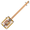 Lace Cigar Box Electric Guitar ~ 3 String ~ Pero Pup