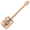 Lace Cigar Box Electric Guitar ~ 4 String ~ Pero Pup