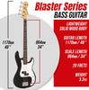 Gloss Black Encore Blaster E40 Bass Guitar 