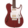 Thru Red Fret-King Country Squire Semitone De Luxe Electric Guitar