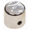 Guitar Tech Control Knobs ~ Chrome/White Pearloid