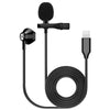 Kinsman Clip-On Lavalier Microphone with Earpiece ~ Lightning Connector