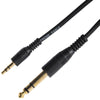 Kinsman Standard Soundcard Cable ~ 3.5mm Stereo/6.35mm Stereo ~ 10ft/3m