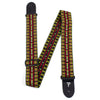 Perri's 2" Retro Hootenanny Poly Guitar Strap ~ Yellow Red