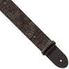 Perri's Official Elvis Polyester 2" Guitar Strap ~ Black/Gold