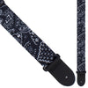 Perri's 2" Fabric Guitar Strap ~ Black Bandana