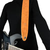 Perri's 2.5" Soft Suede Guitar Strap ~ Brown