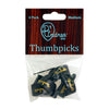 D'Andrea Medium Thumb Pick Pack ~ Black ~ 6 Picks