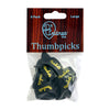 D'Andrea Large Thumb Pick Pack ~ Black ~ 6 Picks