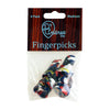 D'Andrea Medium Finger Pick Pack ~ Multi-Colour ~ 6 Picks