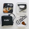 Thalia Exotic Series Shell Collection Capo ~ Chrome with Ebony Inked Inlay