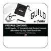 Guild® by Thalia Black Chrome Capo ~ Ebony Inked on Black Ripple with G Shield Inlay