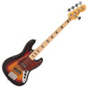 3 Tone Sunburst Vintage V495 Coaster Series 5-String Bass Guitar Pack