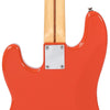 Firenza Red Vintage V4 ReIssued Maple Fingerboard Bass Guitar