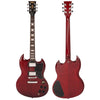 Cherry Red Vintage V69 Coaster Series Electric Guitar Pack