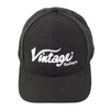 Vintage Eco Baseball Cap ~ Black