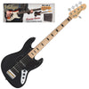 Boulevard Black Vintage V495 Coaster Series 5-String Bass Guitar Pack