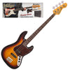 3 Tone Sunburst Vintage V49 Coaster Series Bass Guitar Pack