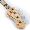 Natural Ash Vintage VJ74 ReIssued Maple Fingerboard Bass Guitar