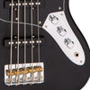 5-String Black Vintage VJ75 ReIssued Maple Fingerboard Bass Guitar