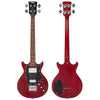 See Thru Cherry Red Vintage REVO Series 'Callan' Bass