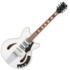 Arctic White Vintage REVO Series 'Custom Supreme' Semi-Acoustic Guitar