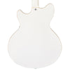 Arctic White Vintage REVO Series 'Custom Supreme' Semi-Acoustic Guitar