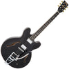 Boulevard Black Vintage VSA500B ReIssued Semi Acoustic Guitar with Bigsby