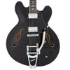 Boulevard Black Vintage VSA500B ReIssued Semi Acoustic Guitar with Bigsby