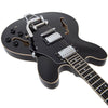 Boulevard Black Vintage VSA500B ReIssued Semi Acoustic Guitar with Bigsby