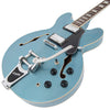 Gun Hill Blue Vintage VSA500B ReIssued Semi Acoustic Guitar with Bigsby