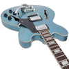 Gun Hill Blue Vintage VSA500B ReIssued Semi Acoustic Guitar with Bigsby