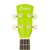 Laka Rainbow Series Soprano Ukulele & Carry Bag ~ Green