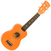 Laka Rainbow Series Soprano Ukulele & Carry Bag ~ Orange