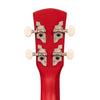 Laka Rainbow Series Soprano Ukulele & Carry Bag ~ Red