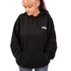 Vintage Fleece Hoodie ~ Black, Large