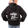 Vintage Fleece Hoodie ~ Black, Large