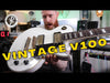 Vintage V100 ReIssued Electric Guitar ~ Arctic White